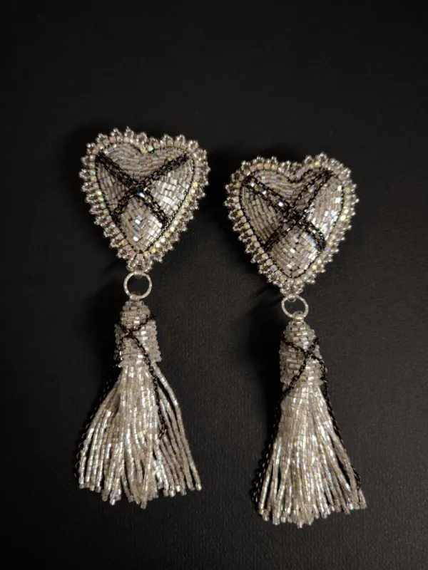 Produit Boucle d'oreille coeur d'argent Image